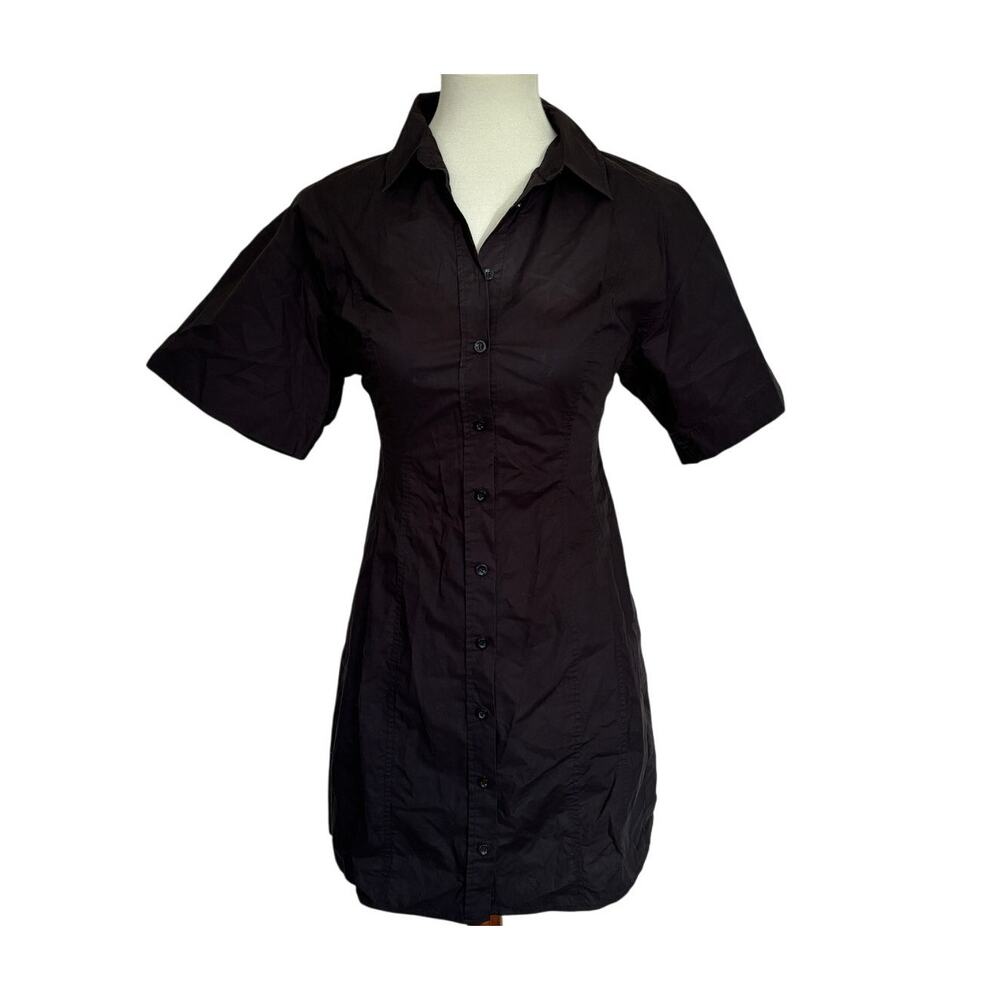 Frame Seam Detail Dress - Black - Size Extra Small View 2